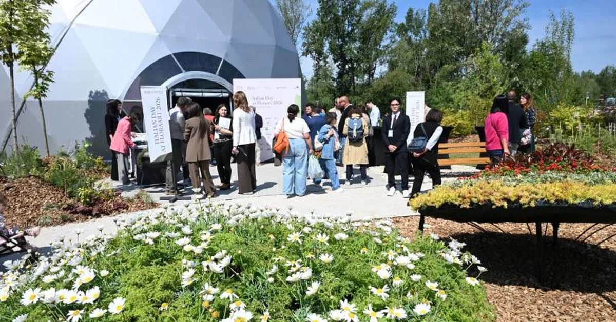 Zagreb 60. Floraart Çiçek Fuarı'nda İtalya ortak ülke standı ve peyzaj bitkileri sergisi.