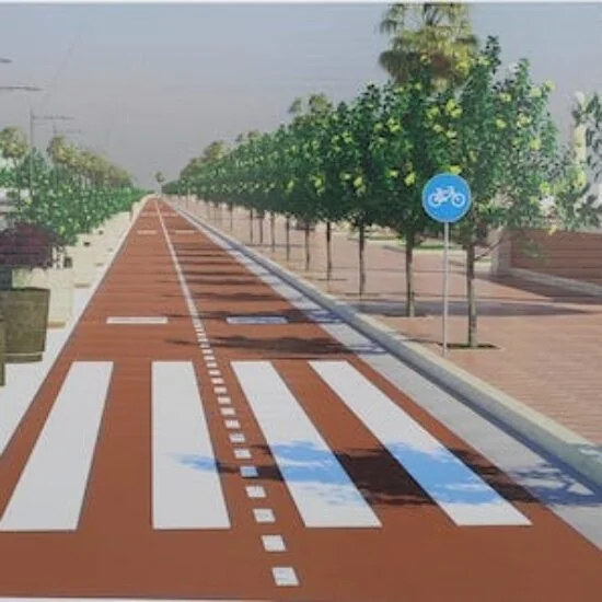 İtalya Giulianova Teramo'da Parco Italia projesi kapsamında dikilen 3.600 fidan ve ağaçlandırma çalışması.